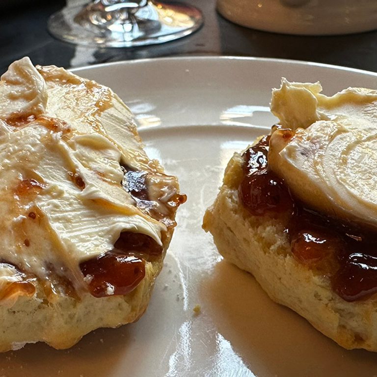 The Parkgate Afternoon Tea: Jam first, then cream, obviously!