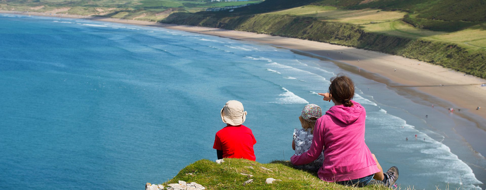 Overlooking the beach, Gower Peninsula