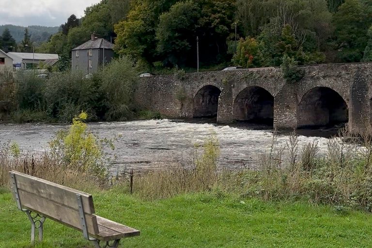 Abergavenny Bridge Over River Usk