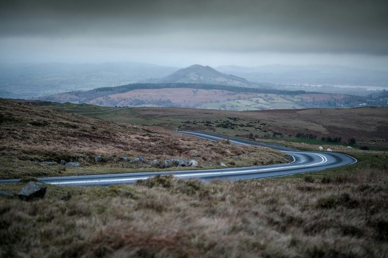 Road Countryside in Llangynidr Crickhowell Brecon Beacons